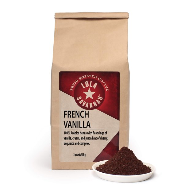 Lola Savannah French Vanilla Ground Caffeinated Coffee, 2lb