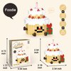 Food Building Blocks Set Toys Mini Building Blocks Fast Food Building Bricks Toy Micro Block Building Set Gift for Kids and Adults-296 PCS(Cake)