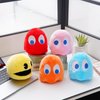 WjcnPac-Man 6inches Pac Plush Toy, Ghost Stuffed Plushes,Set of 5 Toys Can Be Used for Party Decoration, Soft and Comfortable Stuffed Animal, Suitable for Birthday Gifts, Children's Day Giftsetc.