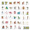 40 Pcs Toy Inspired Story Temporary Tattoos - 2x2 Inch Pre-Cut Designs for Birthday Party Favors, Supplies, Decoration, Kids' Gifts, and School Rewards