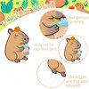 Capybara Cupcake Toppers Capybara Birthday Party Decorations 48Pcs Capybara Theme Cake Decorations Capybara Animals Cake Toppers for Capybara Lovers Baby Shower Supplies