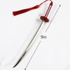 Hair Chopsticks,Comics Chinese Style Hair Pin Cute Hair Sticks for Bun with Tassel Red Gem Hair Accessories for Women Girls Long Hair,Style3 One Size