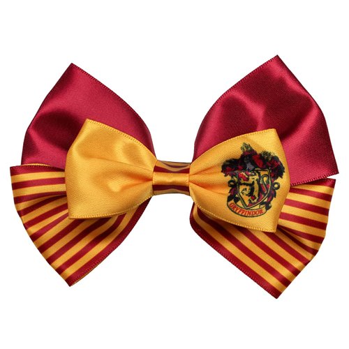 Harry Potter Hogwarts School Gryffindor House Crest Hair Bow