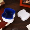 Healifty Retainer Case with Strainer Basket - Denture Storage Container Case Denture Cleaning Case for Braces, Dentures & Aligners (Blue)