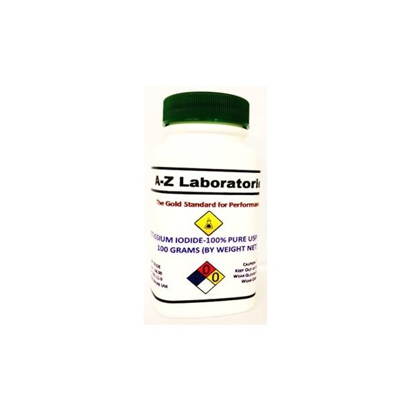 Potassium Iodide - 100% Pure USP Crystals - 31% K / 69% I, 100 grams (3.52 oz)