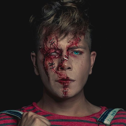 Mehron Makeup 3-D Gel | Gelatin Special Effects Makeup | Halloween FX Makeup & Scarring Gel | Fake Skin for Stage, Screen, Theater, Cosplay, and Halloween (8 oz) (Fleshtone)