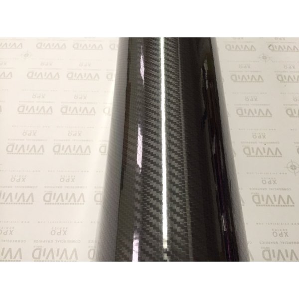 VViViD Epoxy High Gloss Carbon Fiber Architectural Vinyl Wrap (1ft x 5ft, Black) Interior Use Only