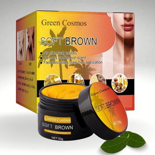 Tanning Gel, Soft Brown Intensive Tanning Gel, Best Self Tanner, Tanning Cream for Outdoor Sun, Achieve Natural Tan Skin, Self Tanning Cream, Tan Bed Cream, (50g)