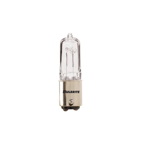 12PK Bulbrite 613076 Q75CL/DC 75-Watt Dimmable Halogen JD Type T4, Double Contact Bayonet Base, Clear