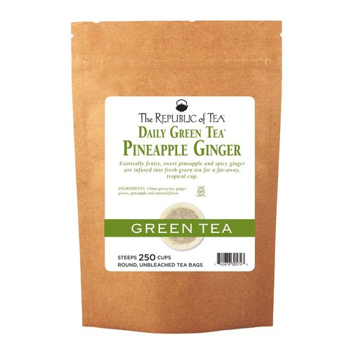 The Republic of Tea – Pineapple Ginger Daily Green Tea, 250 Tea Bags