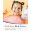 Piico Unflavored Kids Floss - No Fluoride Dual Line Dental Floss Picks - Fun Oral Care in Colorful Floss Sticks Design - Kids Flossers Avoid Tooth Decay & Gum Disease - 80 Count Zoo