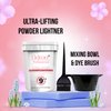 Odeon Professional Ultra-Lifting Powder Up To 9++ level With Mixing Bowl & Dye Brush (8oz)