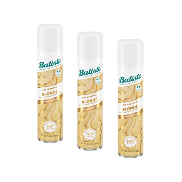 Batiste Dry Shampoo, Brilliant Blonde, 3.81 Fl Oz, Pack of 3