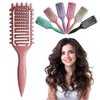 Curl Defining Brush,2024 Curly Hair Brush,Vented Hair Brush for Detangling, Shaping and Defining Curls For Women and Men Less Pulling (Pink)