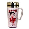 Spoontiques - Insulated Travel Mug - Betty Boop Brains Coffee Cup - Coffee Lovers Gift - Funny Coffee Mug - 15 oz - White