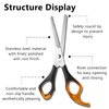 Professional Hairdressing Scissors Thinning Shears Kit, Barber Texturizing Salon Razor Edge Scissor, Japanese Stainless Steel, 6.88 Inch