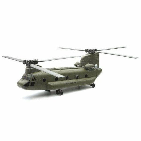 CH-47 Chinook Aircraft United States Army Olive Drab Military Mission Series 1/60 Diecast Model by New Ray 25793