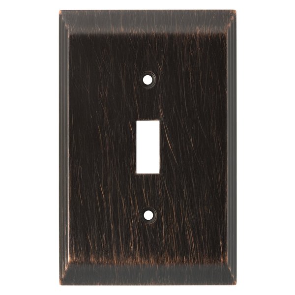 Franklin Brass 126408 Stately Single Toggle Switch Wall Plate / Switch Plate / Cover, Venetian Bronze