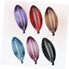Mikinona 6pcs Hair Clips Ponytail Clip Fish Shape Clip Ponytail Holder Clip Banana Hair Clip As Headgear