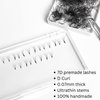Kordes Lash Clusters – 1000pcs Lash Extension Kit – 5D Volume C Curl Lash Clusters – Handmade and Premade Fans Eyelash Extensions – Natural Mink Eyelash Extensions (10 to 13mm 7D D Curl)
