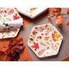 Juvale Fall Leaves Paper Plates for Thanksgiving Party (9 In 50 Pack)