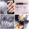 XEAOHESY 10 Rolls Lace Nail Art Foil Transfer Sticker Kit Black White Flower Foil Transfers Decals Nail Art Sticker Lace Flowers Nail Foil Transfer Stickers Sheets Foil Nail Wraps for Foil Nail Art