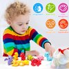 CALSPY Dinosaur Alphabet Learning Toys for Toddlers,26 PCS Montessori Educational Preschool Set,Double Sided ABC Uppercase and Lowercase Fine Motor Skills Toys,Presents for Girls and Boys Ages 3+