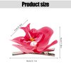 3PCS Flower Hair Clips,Butterfly Orchid Hairpin,Orchid Hair Clip for Teens Women Summer,Hair Barrettes for Bride Wedding Accessories Beach Party Wedding Decoration