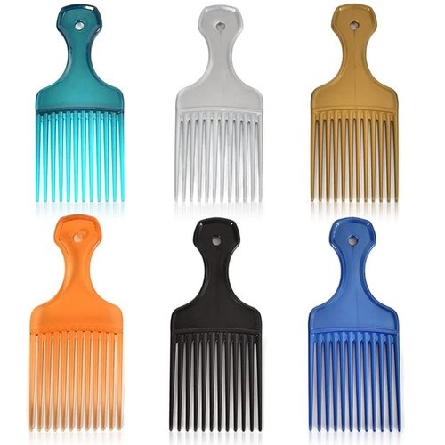 Random Color Salon-Style Hair Pick and Barber Comb, Pick Comb for Curly Hair and Parting Comb Hair Care Comb for Thick Hair Quality Barber Supplies, Styling Tools and Appliances, Hair Combs