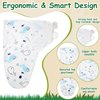ramede 6 Pack Baby Swaddle Blanket with Hats Sleep Swaddle for 0-3 Months Newborn Sacks Soft Cotton Wearable for Baby Boy Girl Sleeping(Multicolor, Animal)