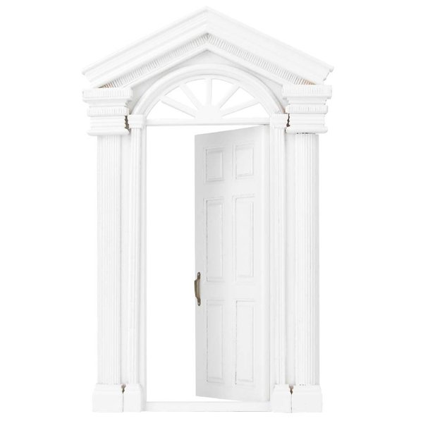 Tnfeeon Dollhouse Door, Dollhouse Furniture Wooden Dollhouse Door, for Dollhouse Decoration Bedroom Kitchen for Front Door
