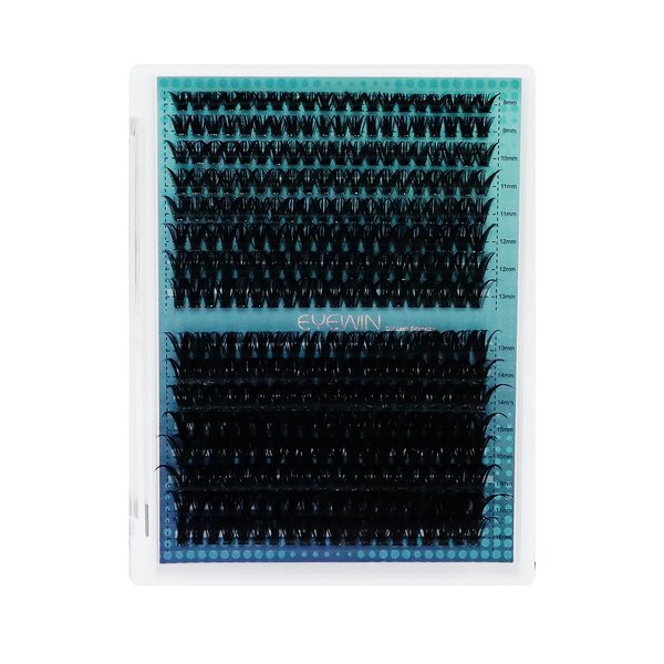 Lash Clusters DIY EyeLash Extension 320PCS, 0.07 D Curl 8-18MIX 50D Wispy Fluffy Cluster Lashes Extension, Individual DIY Single Lashes Cluster Extensions for Eyelash Extensions Beginners