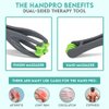 COZLOW HandPro Finger Massager for Deep Tissue Comfort, Dual-Sided Therapy Tool for Arthritis, Carpal Tunnel, Stress & Pain Relief, Massage Roller for Hands, Palm & Wrist