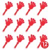 Beistle 12-Pack Red Plastic Hand Clappers Noismakers, 7-1/2-Inch, 7.5 Inches