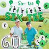 kreat4joy Golf 60th Birthday Party Decorations, 60th Birthday Decorations for Women Men Golf Balloon Glitter Banner Garland Cake Topper for 60th Sixtee Golf Party Supplies