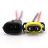 UTSAUTO 2Set H8 H11 880 881 Female & Male Adapter Wiring Harness Sockets Wire 12V for Headlights Fog Lights