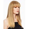 Fringe Top of Head Color R6 DARK CHOCOLATE - Hairdo Extensions Clip In Hair Topper Tru2Life Heat Friendly Synthetic Volume Monofilament Base Hairpiece Bundle with Maxwigs Hairloss Booklet