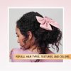 Scunci by Conair elastic bow hair tie - hair elastics - bows - hair accessories for women - hair bows - Blush Pink Color