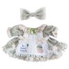 niannyyhouse 20cm Plush Doll Clothes Set Plaid Maid Dress 8in Kpop Stuffed Doll Clothing (Green)