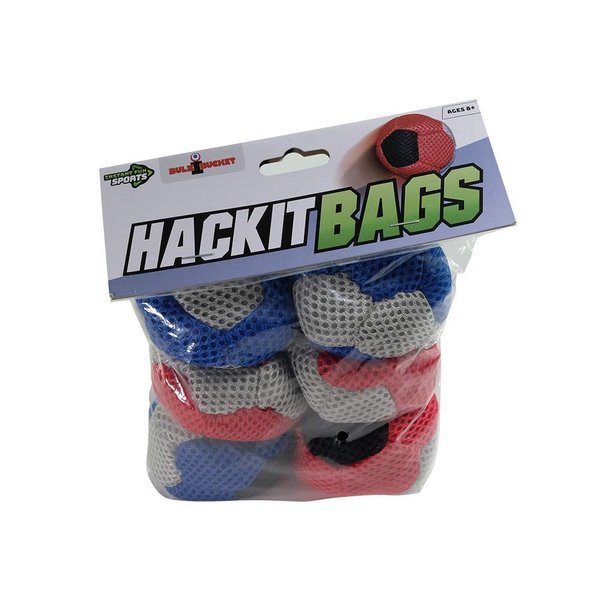 BULZiBUCKET Hacky Sacks 6 Pk. Hand Woven Hacky Sacks Next Generation Cornhole Game, Also Used for Hand Juggling, & Foot volley's.