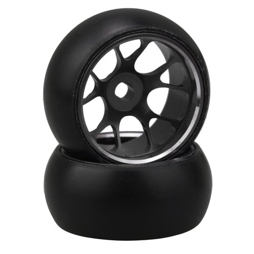 4pcs 25x11MM RC 1:28 Drift Tires Black Mesh Wheel Hub Replacement for WL 1/28 K969 K989 P929 Upgrade Parts