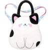CatchCute Cat Plush Bag Kids Crossbody Bag for Kids, Plush Handbag Tote Bag with Adjustable Strap,Soft Plush Cat Stuffed Purse with Zipper,Coin Pouch Accessories for Toddlers Kids