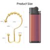 BATHDESIGN Shower Curtain Hooks Rings, Rust Proof Shower Curtain Hooks Double Sided, Sturdy Stainless Steel Shower Curtain Hangers for Bathroom Shower Curtain Rod, Gold, Set of 12