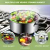 Steamer Basket, Premium Stainless Steel Vegetable Steamer Basket for Veggies & Seafood Cooking, Expandable Food Steaming Basket Fits for Various Size Pots & Pans (6.4" to 10") LAIHIFA