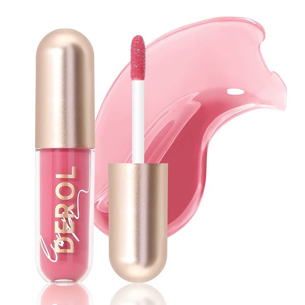 RoyueS plumping Moisturizing Lip gloss, High Shine Lip Plumper, Shiny Lip Gloss For Girls and Women (04# LIQUEUR)
