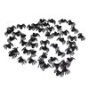MYUBWTF 120 PCS Mini Fake Spider，Plastic Black Spider Toys, Simulated Insect Toys for Funny Prank Spider and Joke Halloween Party Supplies