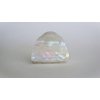 Generic Pearly white iridescent acrylic triangle hair claw clip