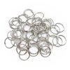 BGJRBY Loose Leaf Binder Rings 1-Inch（60 Pack） Office Book Rings, Nickel Plated Steel Binder Rings, Key Rings, Metal Book Rings, for School，Sliver