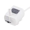 Driew 3W DC 3.5-8V USB Water Pump with Power Cord, Solar Mini Submersible,Brushless,Waterproof (USB Water Pump White)
