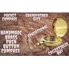 collectiblesBuy Handmade Brass Compass Nautical Collectible Retro Style Pocket Compass Decorative Gift Small Brass Finish Compass Push Button